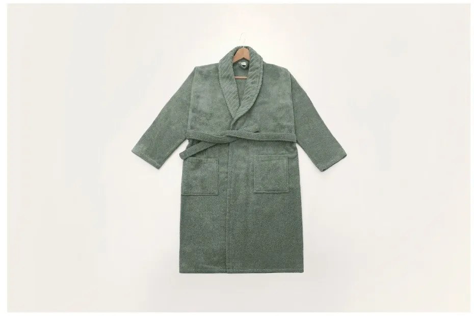 Zöld pamut fürdőköpeny S/M - Foutastic