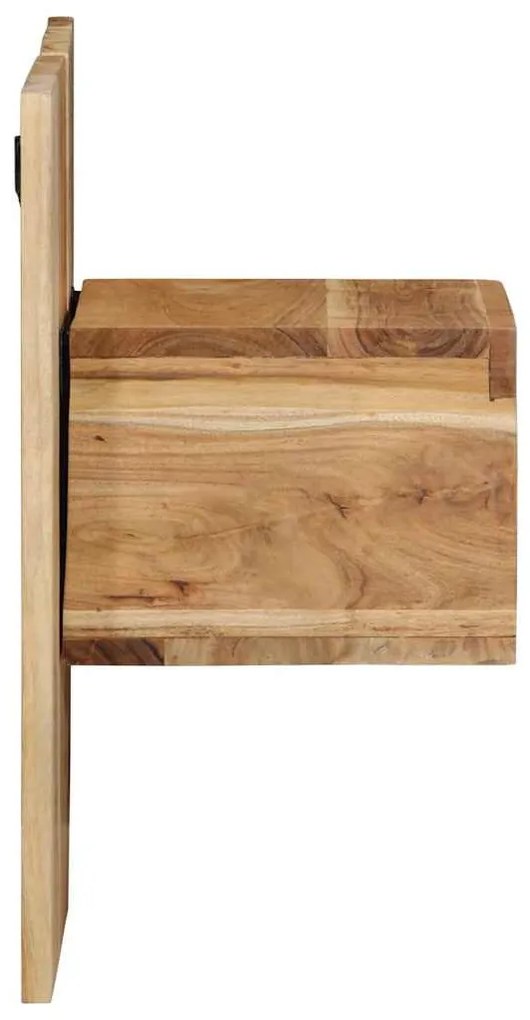 Éjjeli szekrény 50x27x50 cm tömör akácfa