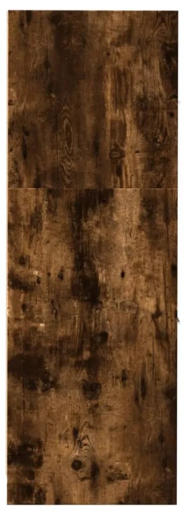 füstös tölgy színű szerelt fa patikaszekrény 30 x 41 x 118 cm