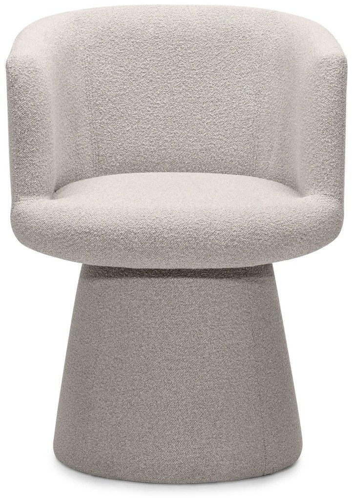 Forgatható design szék YATO, szürke-bézs