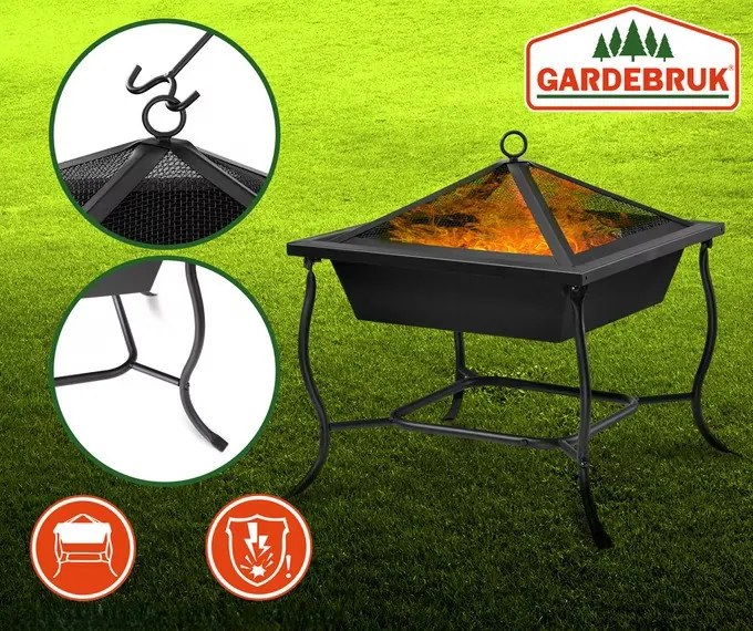 Deuba Tűzrakóhely - 45x45 cm