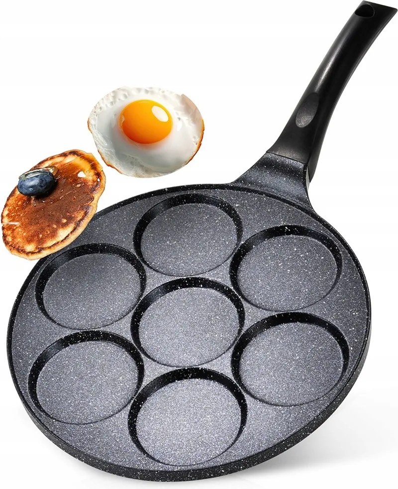 Gránit Serpenyő Tojás Ültetett Tojás Pogácsa Palacsinta Pancakes