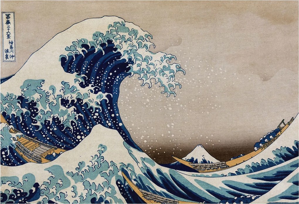 Flizelina Dekoratív Hálószoba Fotótapéta Drámai hullám 152x104 Ragasztó