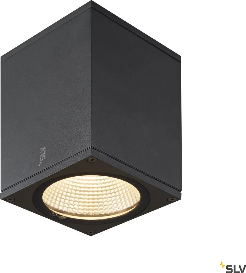 SLV 1003420 ENOLA SQUARE Modern Kültéri Mennyezeti Lámpa Antracit, Átlátszó LED IP65