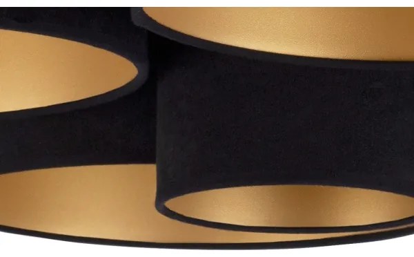 Duolla - Mennyezeti lámpa ROLLER PENTO 5xE27/60W/230V fekete/arany