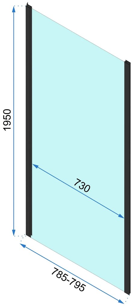 Sarok zuhanykabin Rapid Slide