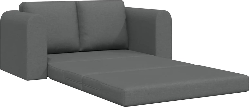 vidaXL Kanapéágy 60cm Sötétszürke szövet