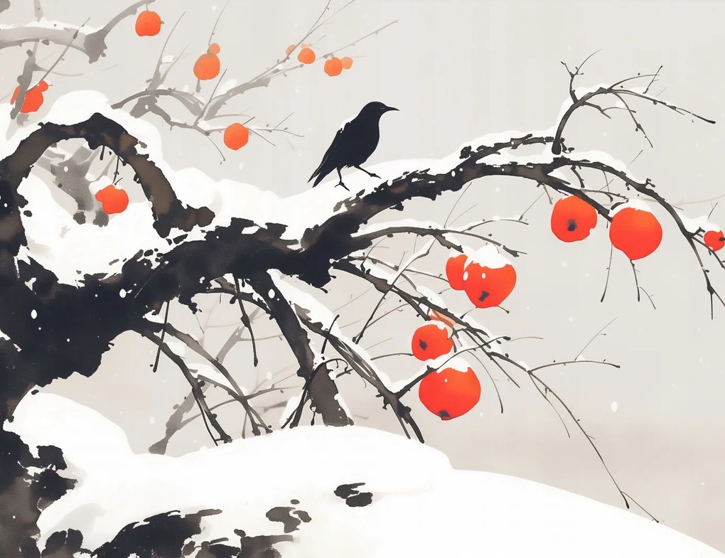 Poszter 65x50cm Keleti akvarell