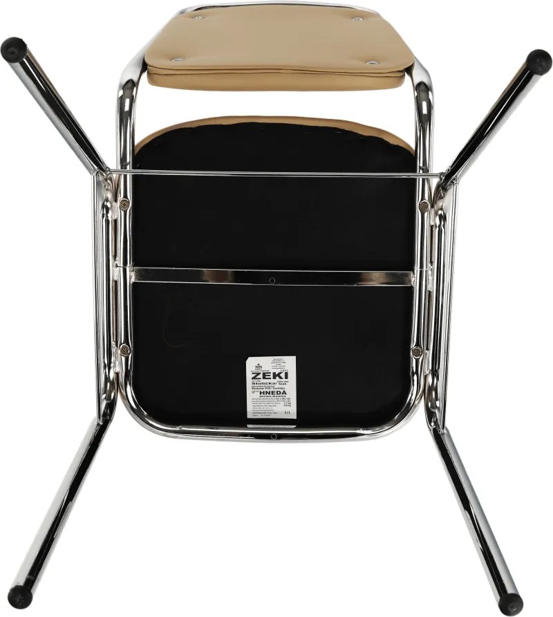 Szék tárgyalóterembe, barna textilbőr, ZEKI