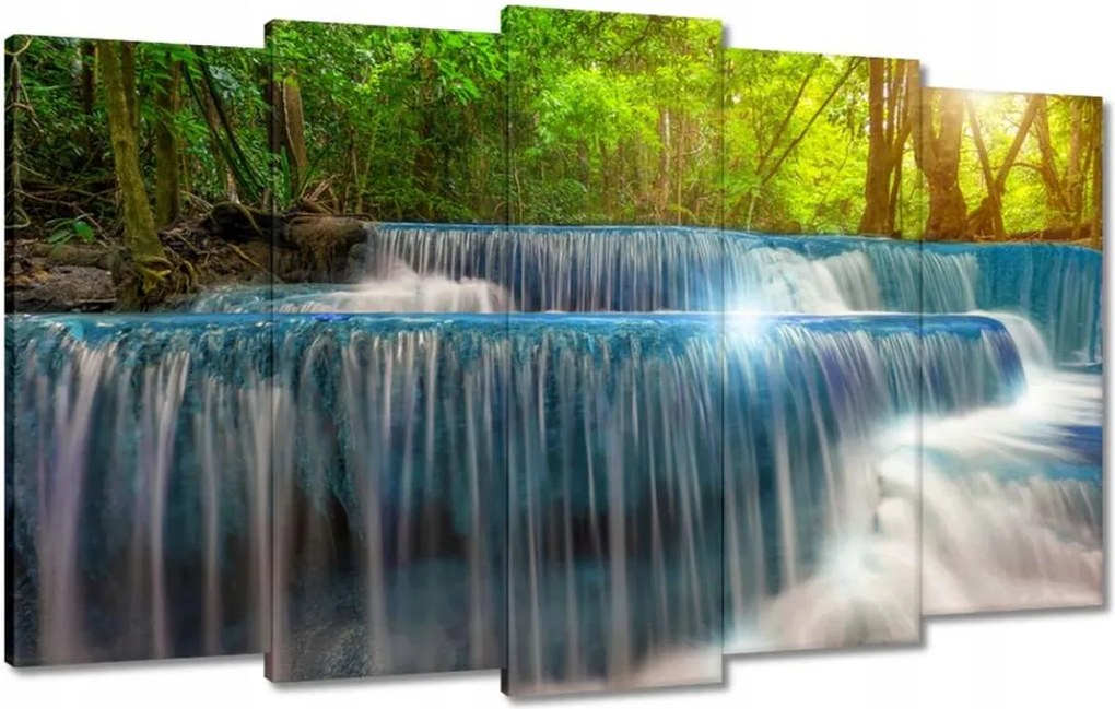 Vászonkép 100x60 Trópusok Tájkép Kaszkád