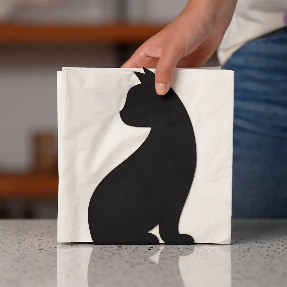 Fém szalvétatartó Feline – Balvi