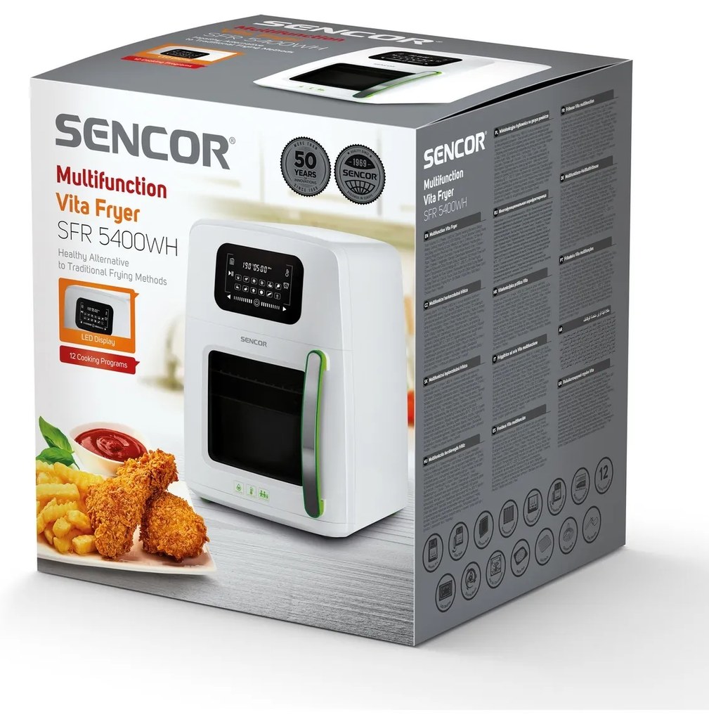 Sencor SFR 5400WH meleg levegős sütő