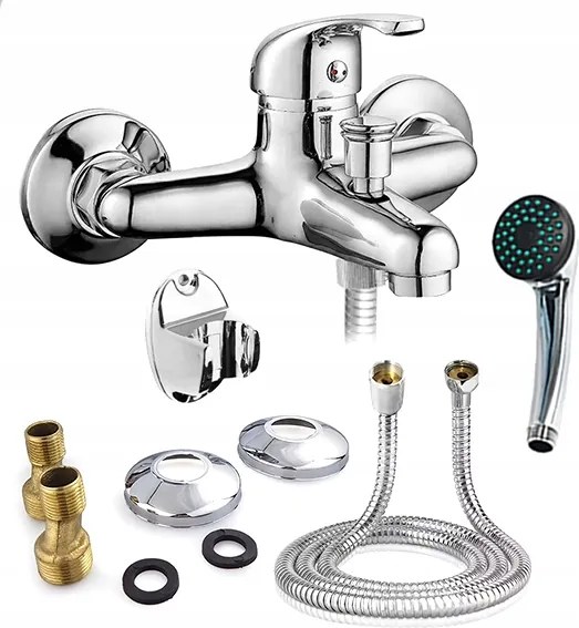 Kádtöltő Csaptelep Zuhany Csaptelep Kád Tartó Tömlő Fejhallgató Króm