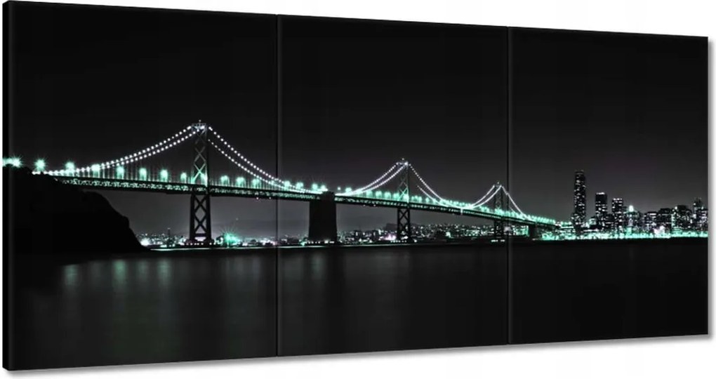 Vászonkép 180x90 Türkiz fények