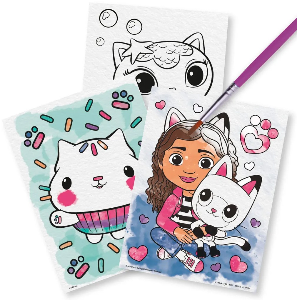 Gabi babaháza Cats kifestő szett