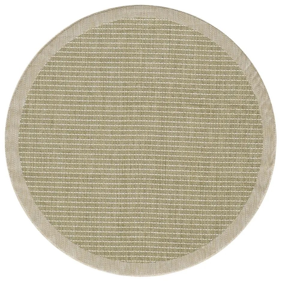 Khaki kerek kültéri-beltéri szőnyeg ø 120 cm Giza 1410 – Ayyildiz Carpets