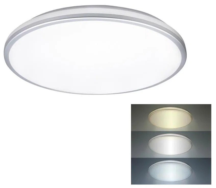 Solight WO796- LED fürdőszobai mennyezeti lámpa LED/18W/230V 3000/4000/6500K IP5 WO796
