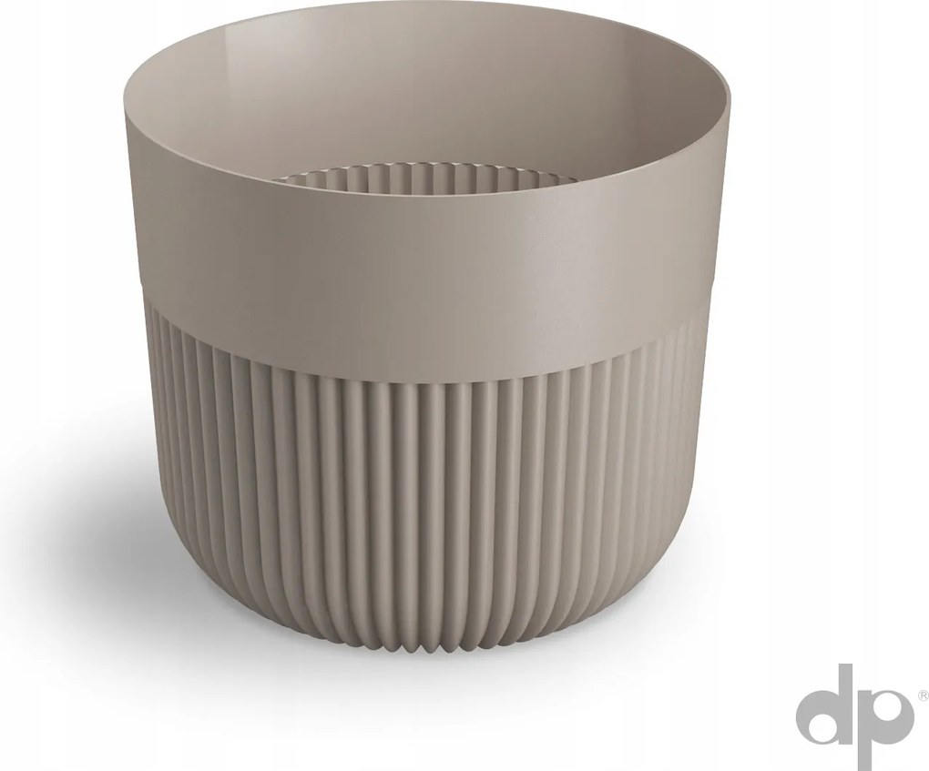 Műanyag kaspó bézs Don-Plast 15 x 17 cm