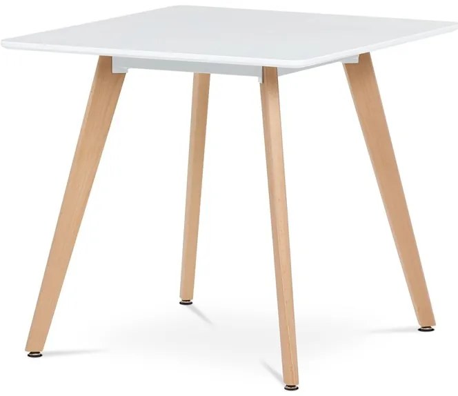 Étkezőasztal 80×80 cm, MDF, Fehér. DT-312 WT