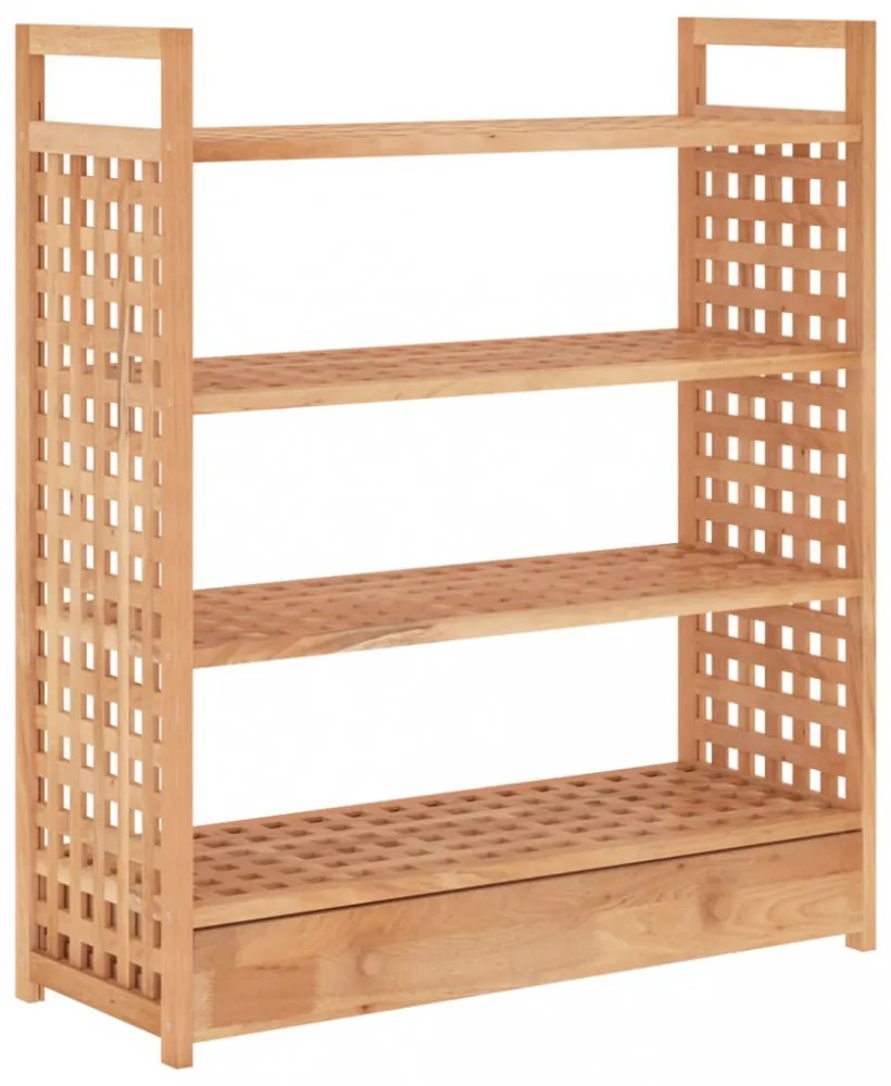 tömör diófa cipőállvány fiókkal 70 x 27 x 81 cm