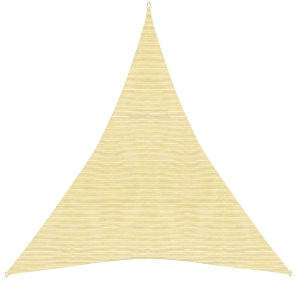 bézs HDPE napvitorla 160 g/m² 3 x 4 x 4 m