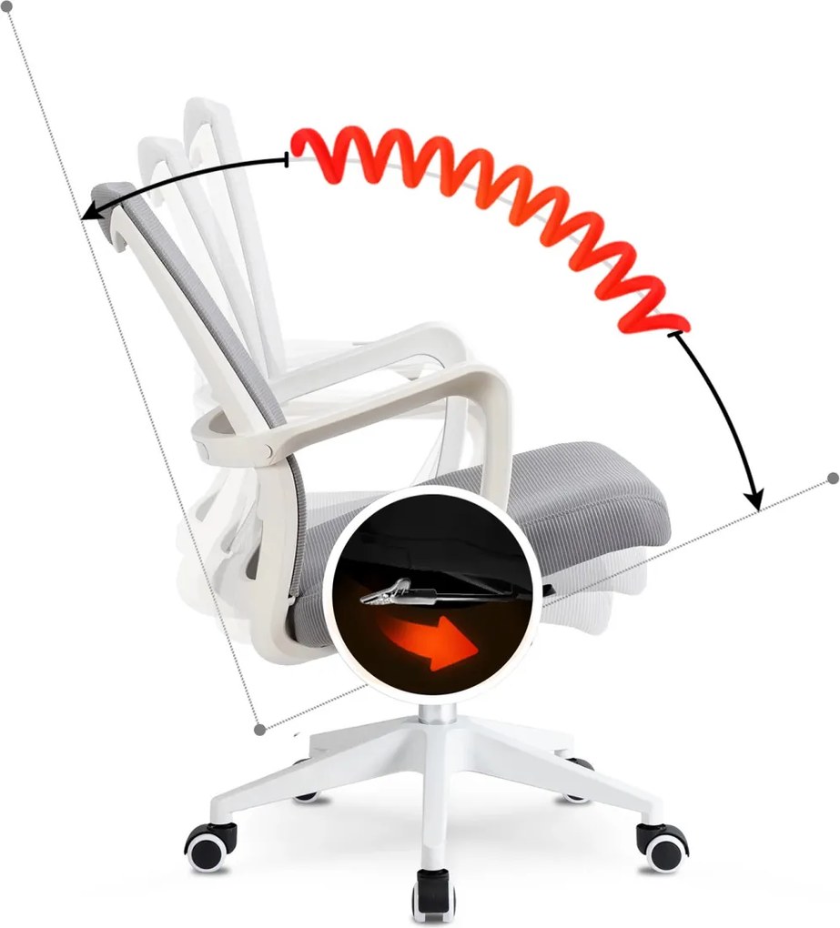 Fotel Obrotowy LEFKAS Szary