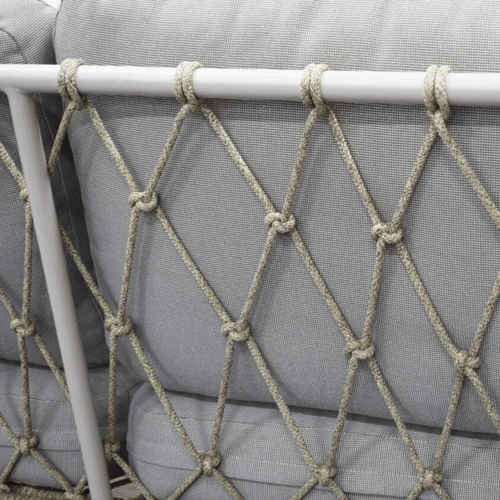 Kerti bútor garnitúra, fém, bézs, AZS-L1913 CRM