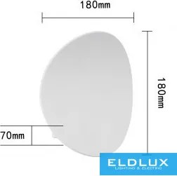 ELDLUX ES65-BN Modern Kültéri Fali Lámpa IP44