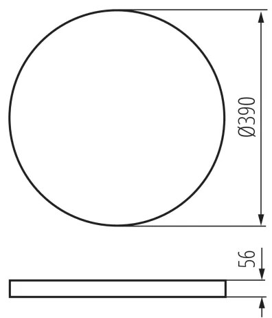 Kanlux 38610 - LED Dimmelhető lámpa PLAFON LED/20W/230V 3000-6500K Wi-Fi fekete