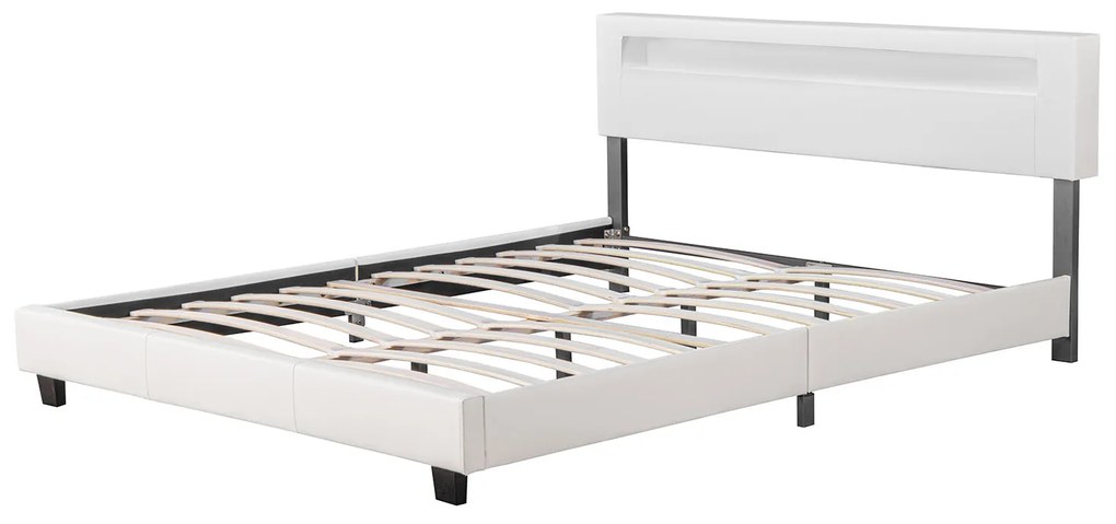 Kárpitozott ágy ,,Párizs" 160 x 200 cm - fehér