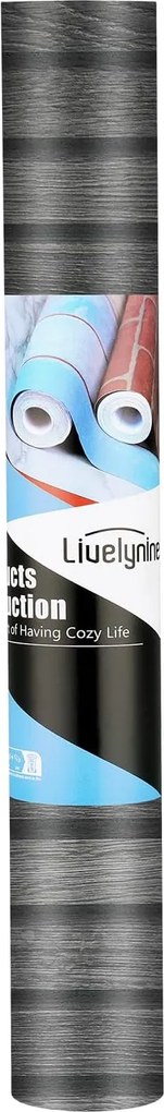 Furnér Fali Tapéta bútorhoz öntapadós 40x200cm fekete fa