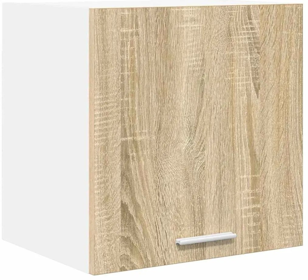 Függő szekrény Riga 2 pcs Sonoma tölgy és fehér 40 x 31 x 40 cm