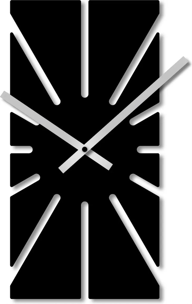 Falióra 60 cm Fa Falióra Fekete Nagy Téglalap Alakú 3D