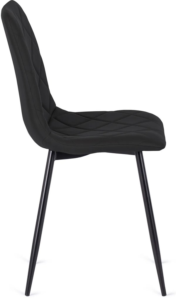 Fekete Eco-bőr Étkezőszék. BILI