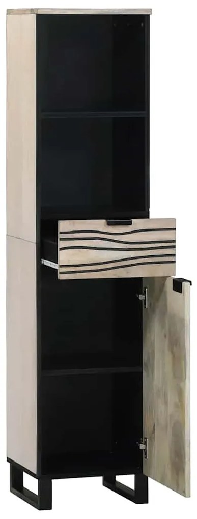 Fürdőszoba Székény polcokkal Barna és fekete 38 x 33 x 160 cm