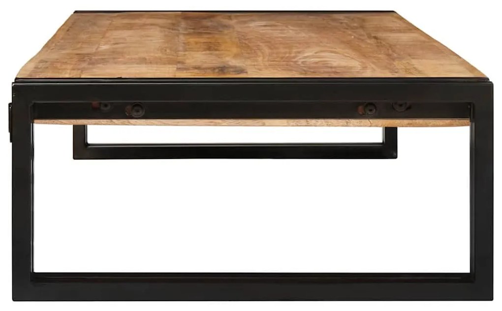 Fürdőszobai polc 120 x 50 x 23 cm Tömör mangófa és vas