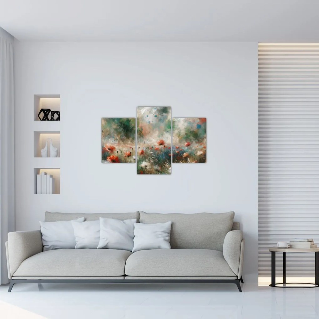 Kép – Pipacsmező absztrakciója (90x60 cm)