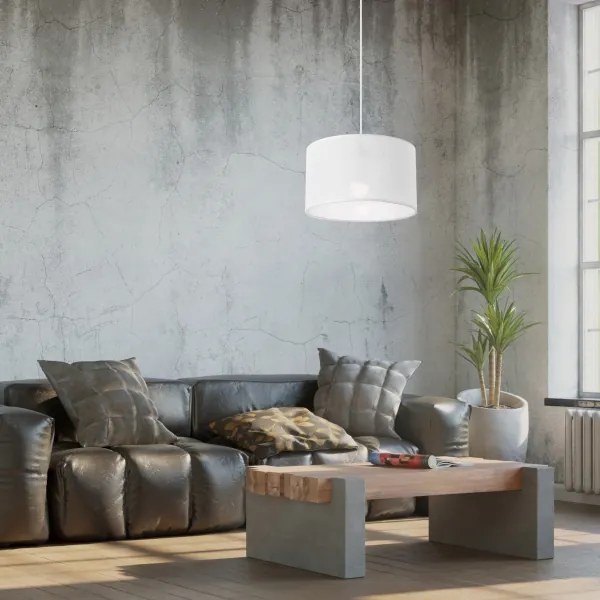 Csillár zsinóron SIRJA 1xE27/60W/230V fehér