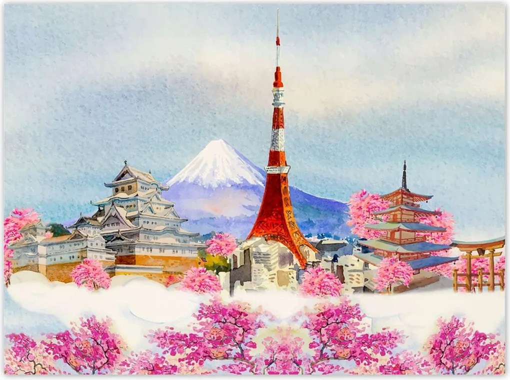 Poszterek 135x100 Kirándulás Japánba