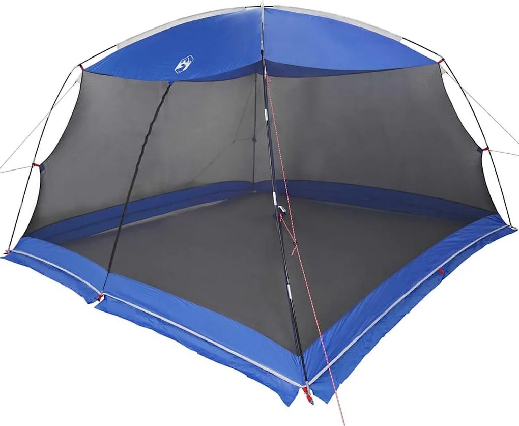 vidaXL Szúnyoghálós sátor tetővel Azure kék 380 x 380 x 225 cm