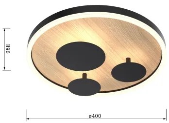 Wofi 9013-306S - REIMS LED 26W 230V állítható mennyezeti lámpa