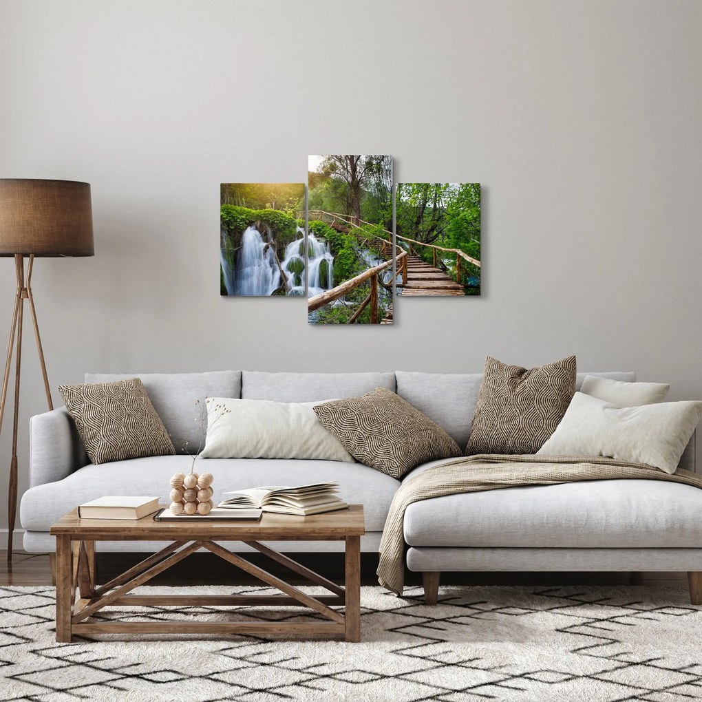 Kép - Plitvicei-tavak (90x60 cm)