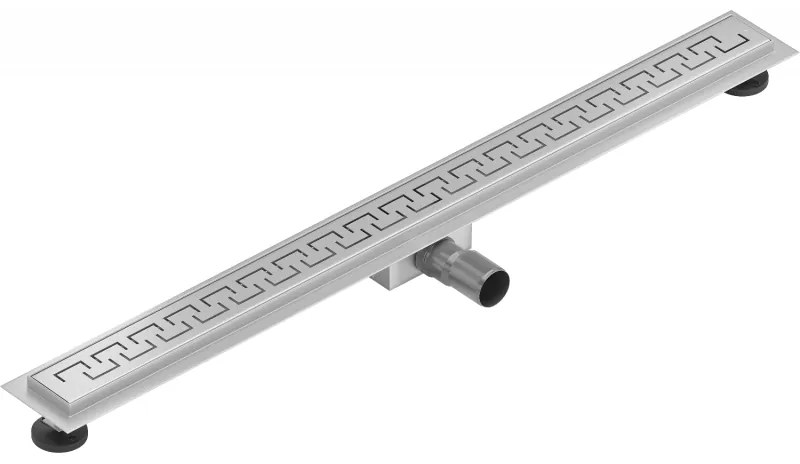 Mexen Lapos rozsdamentes acél zuhanyfolyó 90 cm minta M15, 1024090-15