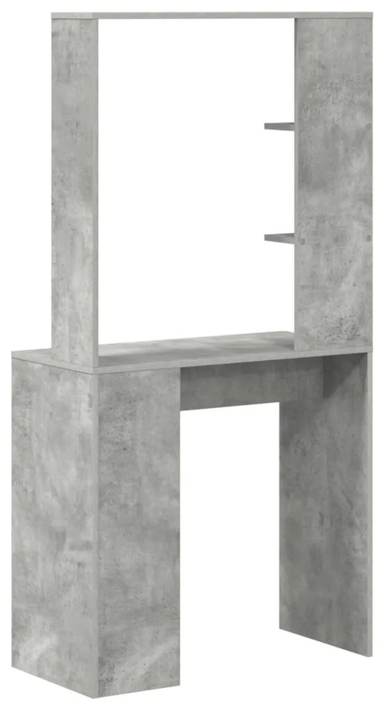 Beton szürke számítógépes asztal Beton szürke Mérnöki fa Közepes