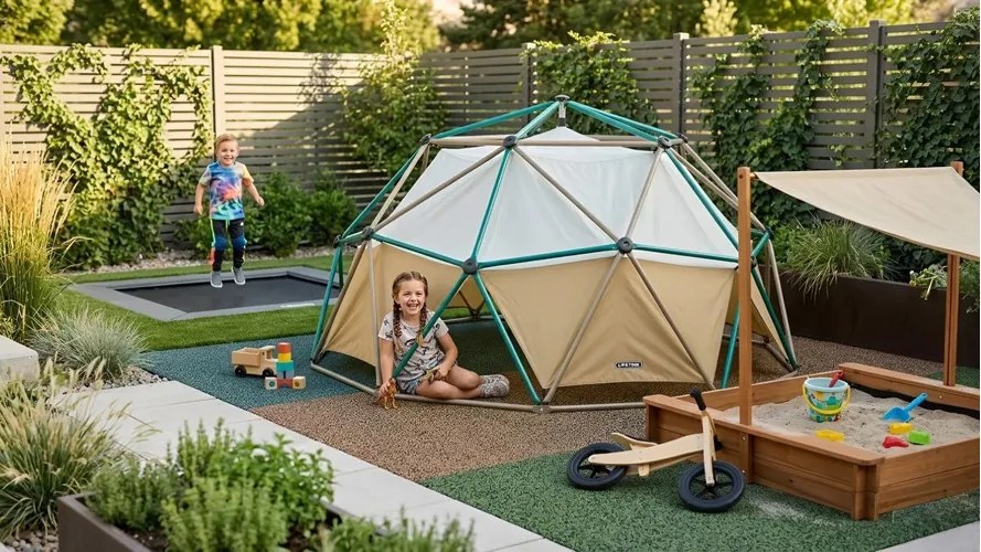 mászóka gyerekeknek LIFETIME GEODOME 90612 vitorlával együtt LG2525