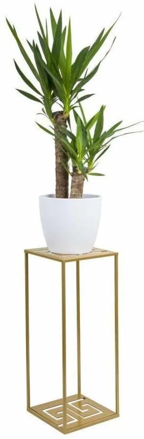 Virágállvány 60x24 cm arany színben