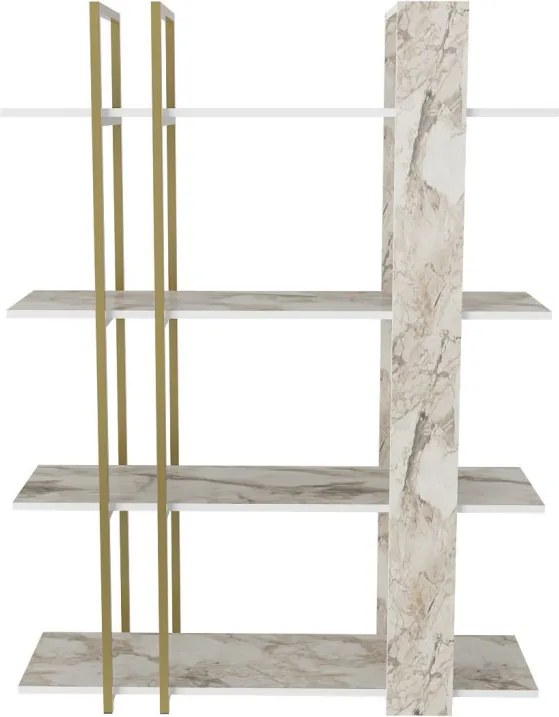 Onno könyvespolc, arany, 120 cm