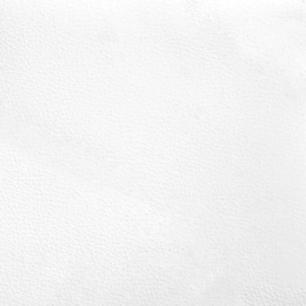 fehér és fekete műbőr ágykeret fejtámlával 90x190 cm