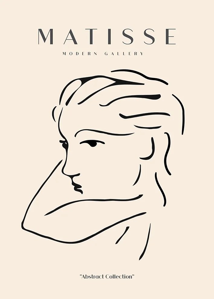 Matisse Nő bézs Poszter 40x50cm művészet #618