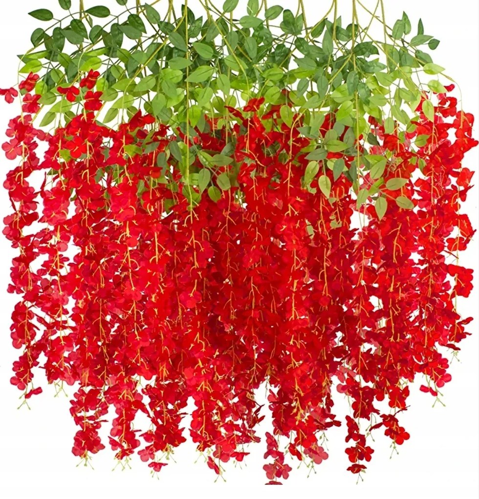 Mesterséges Wisteria Kúszónövény Aranyozott Glicin 12 db-os